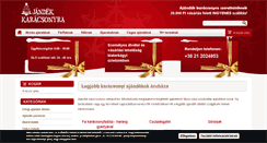 Desktop Screenshot of ajandekkaracsonyra.com
