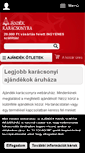 Mobile Screenshot of ajandekkaracsonyra.com
