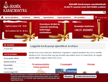 Tablet Screenshot of ajandekkaracsonyra.com